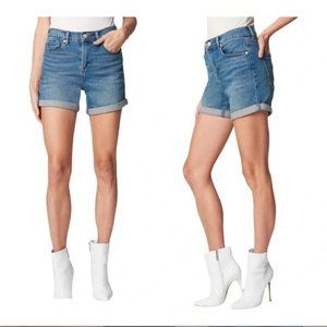 Blank NYC "The Perry" Denim Cuffed Mom Shorts